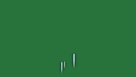 A green screen with white background and line on it computer an arrow pointing Vidéo 335682319