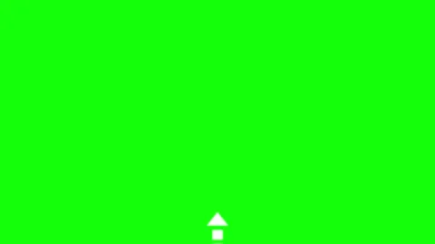 A green screen with white background and arrow on black an pointing to the Vidéo 345497085