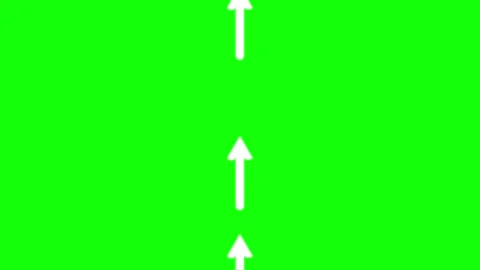 A green screen with white background and star on it arrow black two arrows Stock Footage 345497110