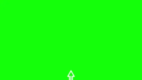 A green screen with white background and arrow pointing up black on star it Stock-Footage 345497128