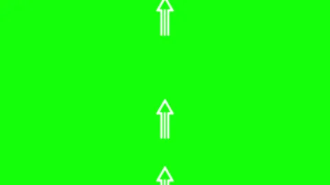 A green screen with white background and star on it two arrows pointing in Stock Footage 345497130