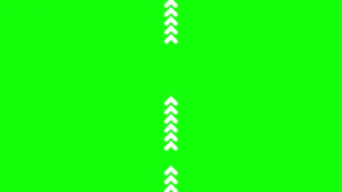 A green screen with white background and arrow on it line of arrows black Video stock 345497148