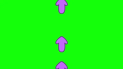 A green screen with white background and three arrows on row of animated Video stock 345497173