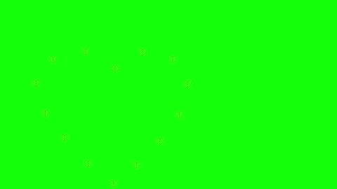 A green screen with white background and black heart made out of hearts on Stock-Footage 346144316