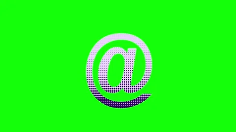 A green screen with white background and black logo on the o animated Stock Footage 346144373