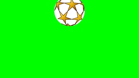 A green screen with white background and soccer ball on it animated chromakey Stock Footage 346171490