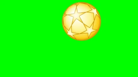 A green screen with white background and golden egg on soccer ball animated Stock Footage 346171498