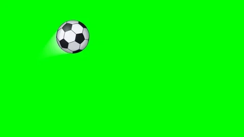 A green screen with white background and soccer ball on animated chromakey Stock Footage 346171521