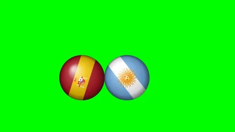A green screen with white background and the flag of argentina on an egg it Stock Footage 346171527