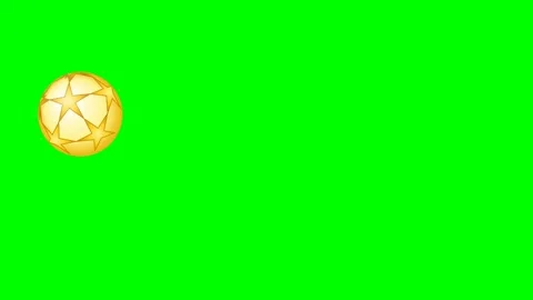 A green screen with white background and soccer ball on animated chromakey Stock-Footage 346171579