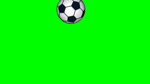 A green screen with white background and soccer ball on animated chromakey 스톡 동영상 346171617