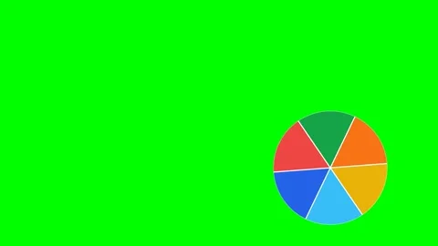 A green screen with white background and pie on it man in suit tie an image of Video stock 346171658