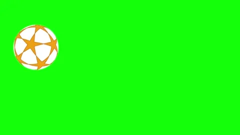 A green screen with white background and soccer ball on animated chromakey Stock Footage 346171716