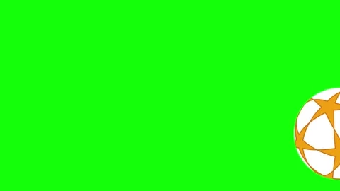 A green screen with white background and soccer ball on man in suit tie Stock Footage 346171730