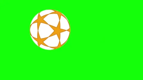 A green screen with white background and soccer ball on animated chromakey Stock Footage 346171743