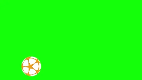 A green screen with white background and soccer ball on it man in suit tie Stock-Footage 346172001
