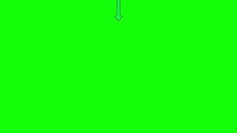 A green screen with white background and an arrow pointing to the left Stock-Footage 346199667
