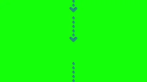 A green screen with white background and an arrow pointing to the right left Video stock 346199716