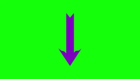 A green screen with white background and black an arrow pointing up animated Stock Footage 346199755