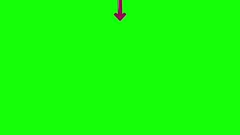 A green screen with white background and an arrow pointing to the right black Video stock 346199838