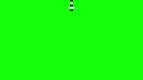 A green screen with white background and an arrow pointing to the left black Stock-Footage 346199856