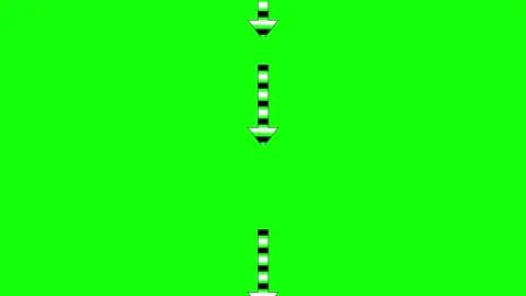 A green screen with white background and black image of an arrow pointing to Stock-Footage 346199879
