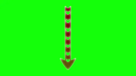 A green screen with white background and red candle on black arrow heart Stock Footage 346199901