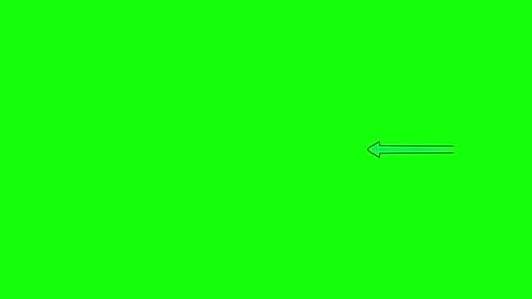 A green screen with white background and an arrow pointing to the left right 스톡 동영상 346199948