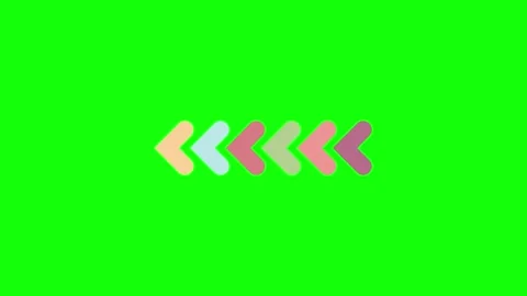 A green screen with white background and black arrow an logo on colorful three Stock Footage 346199968