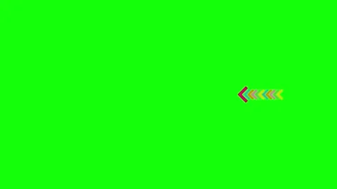 A green screen with white background and red arrow in the middle on an Stock-Footage 346200176