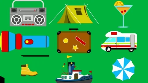 Green screen white background black old fashioned radio tent cocktail. Stock Footage 310563286