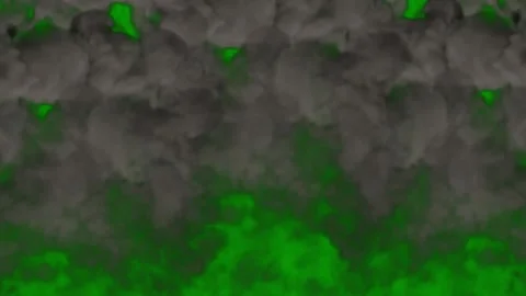 Green screen white background black lots smoke border bunch yellow flames Stock Footage 314064078