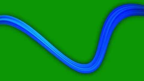 Green screen white background blue wave animated chromakey background scene Video stock 314065122