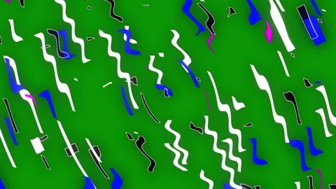 Green screen white background blue lines many clock purple abstract bunch Stock Footage 314065125