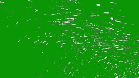 Green screen white background broken window bunch snow flakes lot particles cons Stock Footage 314064314