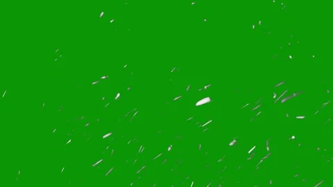 Green screen white background clock snow flakes falling from top animated Stock Footage 314064181
