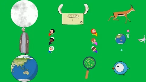 Green screen white background envelope ant animation man robe standing. Stock Footage 310563260