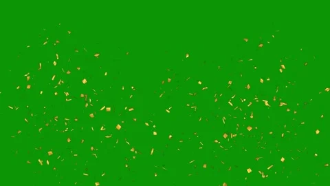 Green screen white background gold cons lot coning animated chromakey background Vídeos de archivo 314065133
