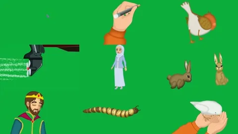 Green screen white background hand writing bird head air black red boat. Stock Footage 310562729