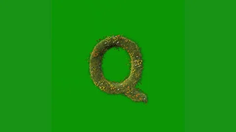 Green screen white background letter q animated chromakey background backgrounds Stock Footage 314064974