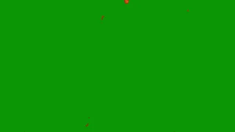 Green screen white background lot falling red hearts dots dot fire middle bunch Stock Footage 314064161