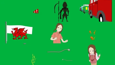 Green screen white background silhouette man bow arrow image computer flag. Stock Footage 310563085