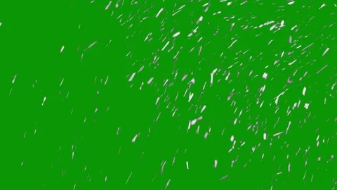 Green screen white background snow flakes lot falling animated chromakey Video stock 314064210