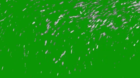 Green screen white background snow falling lot from top down animated chromakey Stock Footage 314064283