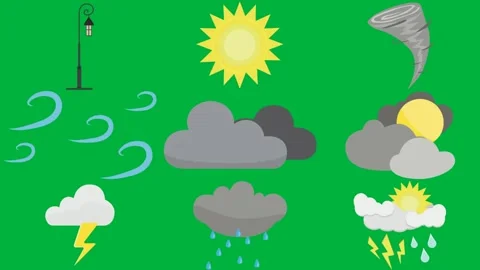 Green screen white background street light sun tornado blue swirls two. Stock Footage 310563095