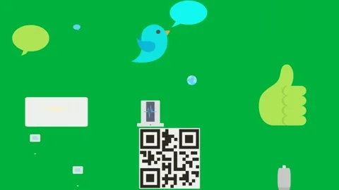 Green screen white background two speech bubbles blue bird bubble mouth. Stock Footage 310563168