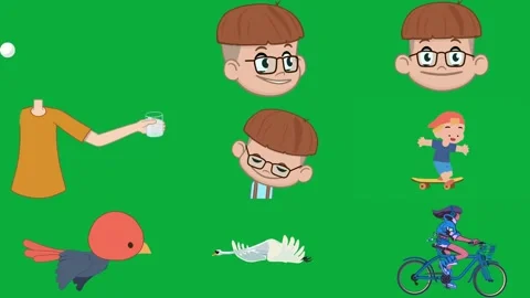 Green screen white balls it boy glasses background person holding glass. Stock Footage 310562682