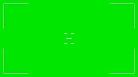 A green screen with white border and square shape in the middle animated Stock-Footage 345496375