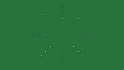 A green screen with white circle on it and background star wall flower small Видео 335122584