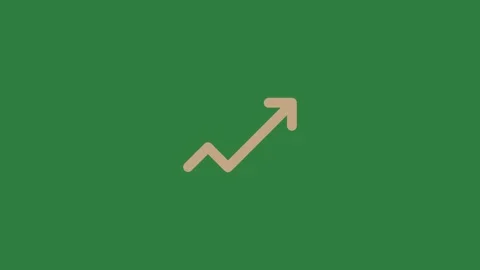 A green screen with white circle on it and background an arrow pointing up Vidéo 335130520